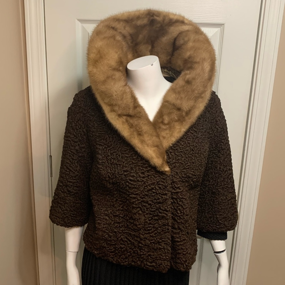 Brown mink jacket